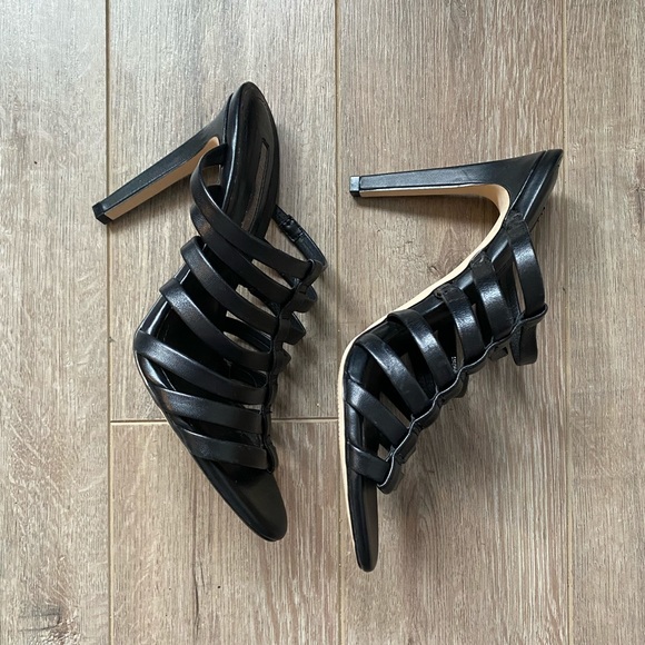 Strappy slip on heels - Picture 3 of 11